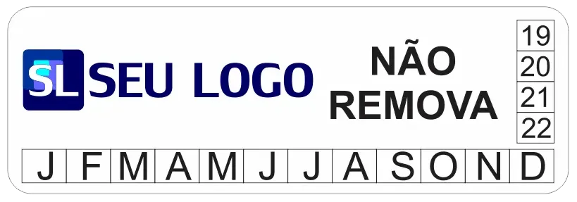 Lacre Destrutível 100x50mm (68 uni)