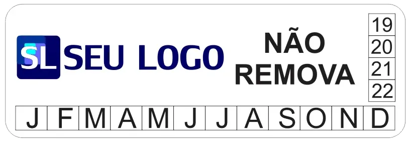 Lacre VOID Branco 25x20mm (50 uni)